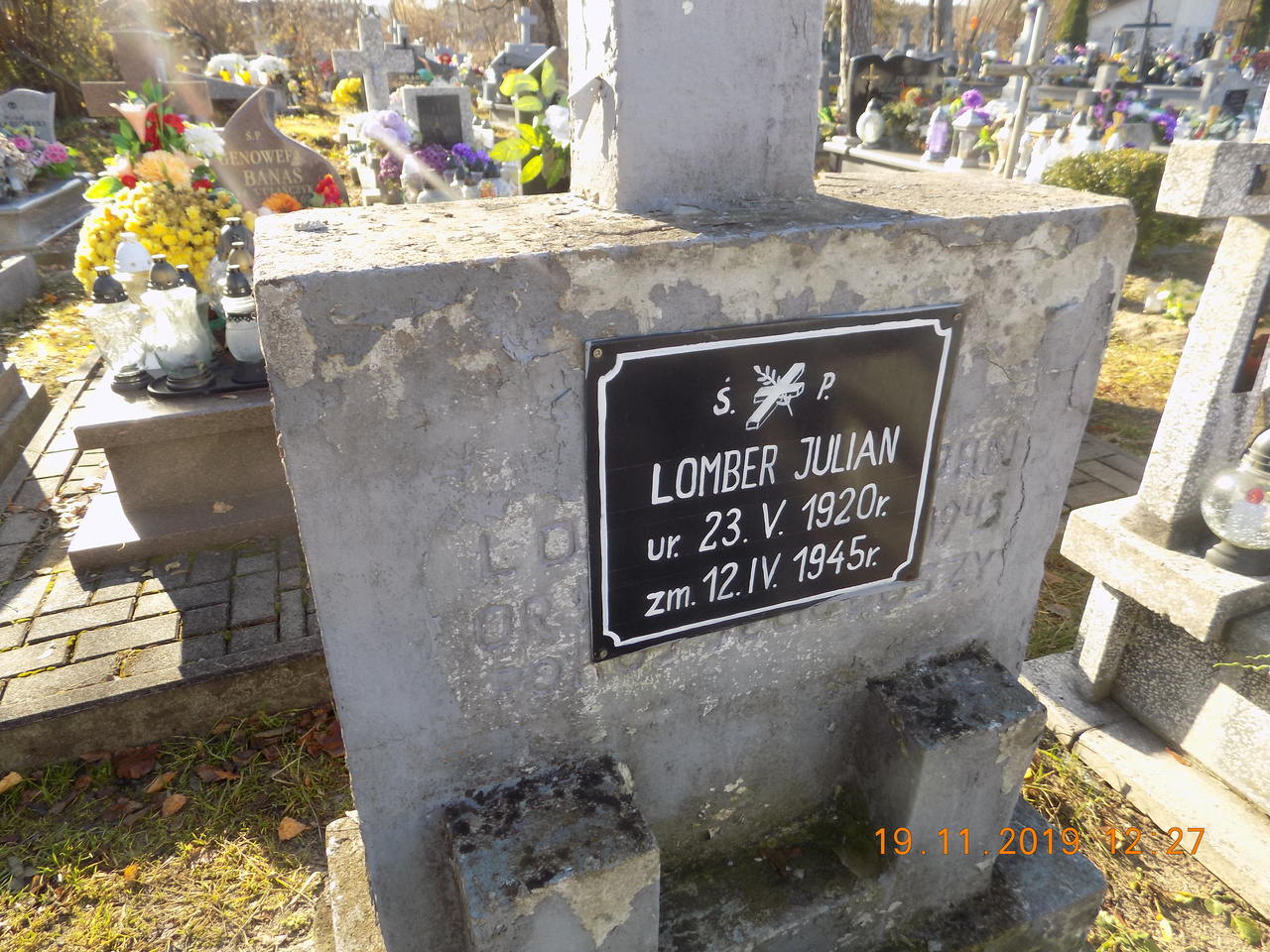 Julian Lomber 1920 Narol - Grobonet - Wyszukiwarka osób pochowanych