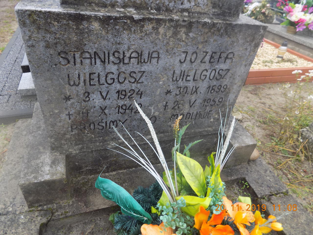 Stanisława Wielgosz 1924 Narol - Grobonet - Wyszukiwarka osób pochowanych