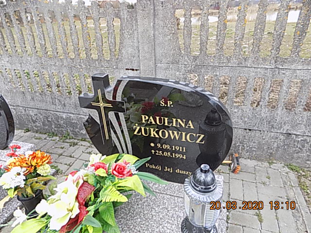 Paulina Żukowicz 1911 Narol - Grobonet - Wyszukiwarka osób pochowanych