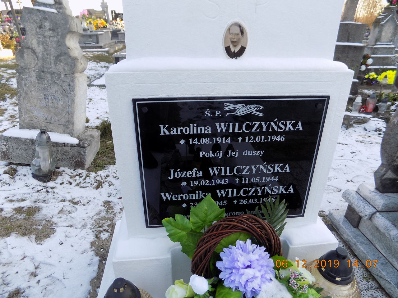 Józefa Wilczyńska 1943 Narol - Grobonet - Wyszukiwarka osób pochowanych