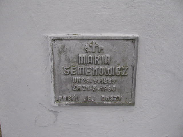 Maria Semenowicz 1889 Narol - Grobonet - Wyszukiwarka osób pochowanych