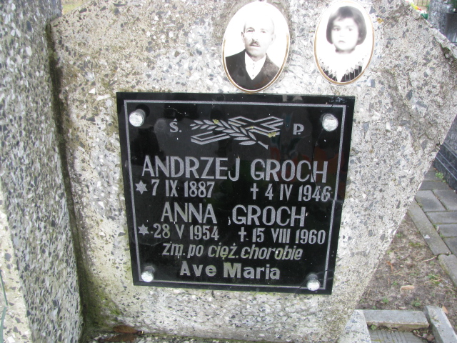 Andrzej Groch 1887 Narol - Grobonet - Wyszukiwarka osób pochowanych