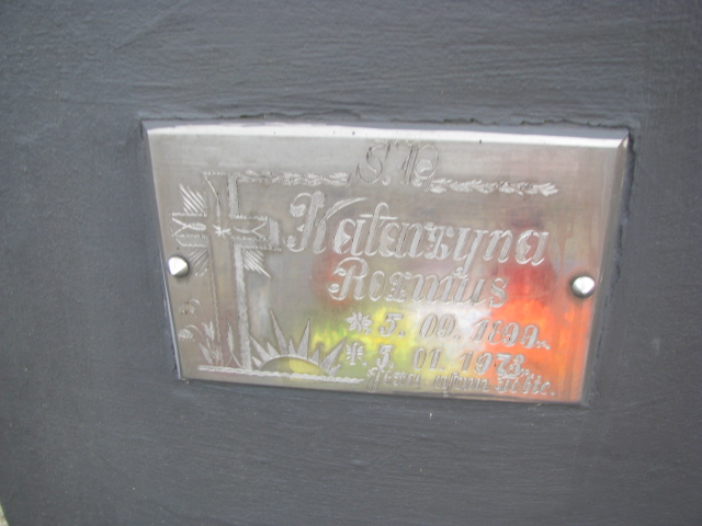 Katarzyna Rozmus 1899 Narol - Grobonet - Wyszukiwarka osób pochowanych