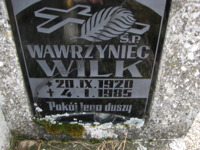 Wawrzyniec Wilk 1920 Narol - Grobonet - Wyszukiwarka osób pochowanych