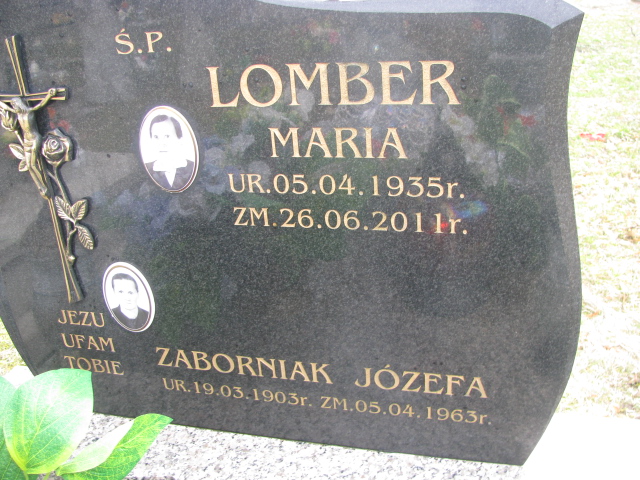 Maria Lomber 1935 Narol - Grobonet - Wyszukiwarka osób pochowanych