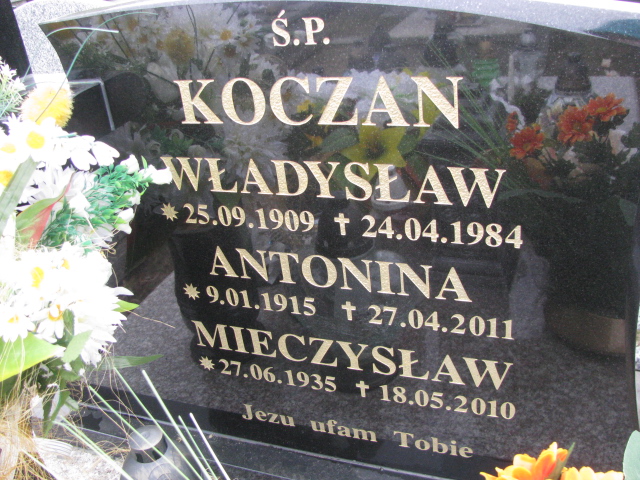 Władysław Koczan 1909 Narol - Grobonet - Wyszukiwarka osób pochowanych