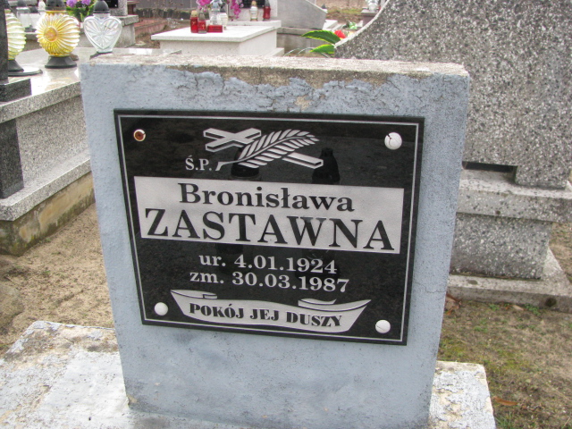 Bronisława Zastawna 1924 Narol - Grobonet - Wyszukiwarka osób pochowanych